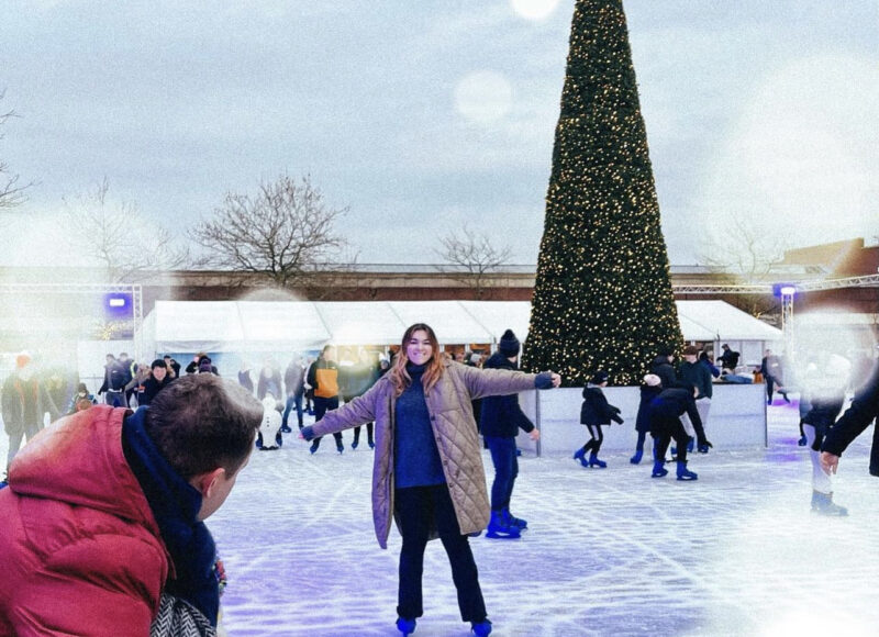 Christmas spirit - ice skating